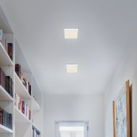 Deckenleuchte Briloner LED Sternenhimmel-Optik Eckig Deckenlampe Weiß