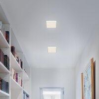 LED Deckenleuchte Sternenhimmel-Optik Eckig, Weiß, 11 Watt, 4000K – Briloner