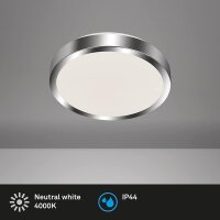 LED Deckenlampe, weiß – Chrom, 15 Watt,...