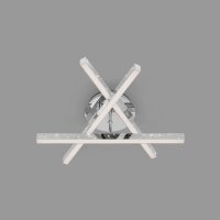 LED Deckenleuchte Glitzer, Chrom, 15 Watt, 3000K, 40 x 35,5 x 11,2 cm – Briloner