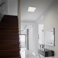 LED Deckenlampe Sternenhimmel, Silber, 16 Watt, 4000K, Sternenhimmel-Effekt – Briloner