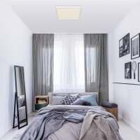 LED Deckenleuchte Sternenhimmel, Weiß, 21 Watt, 4000K, Sternenhimmel-Effekt – Briloner