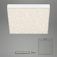 LED Deckenleuchte Sternenhimmel, Weiß, 21 Watt, Sternenhimmel-Effekt – Briloner