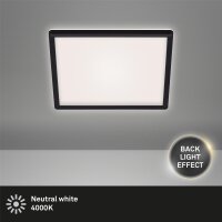 Briloner Slim LED Panel 29,3x29,3cm Schwarz mit Backlight...