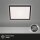 Briloner Slim LED Panel 29,3x29,3cm Schwarz mit Backlight Effekt, 18W 4000K