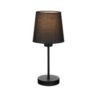 Tischleuchte Briloner Tischlampe schwarz Nachttischlampe