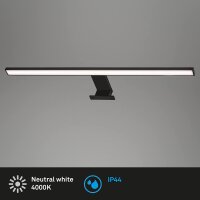 Badleuchte Briloner Dun Spiegellampe LED schwarz