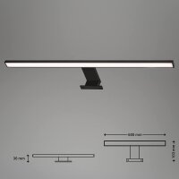 Badleuchte Briloner Dun Spiegellampe LED schwarz