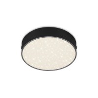 LED Deckenleuchte Sternenhimmel, Schwarz, 11 Watt, 4000K, Sternenhimmel-Effekt – Briloner