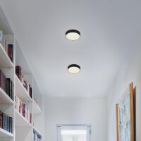 LED Deckenleuchte Sternenhimmel, Schwarz, 11 Watt, 4000K, Sternenhimmel-Effekt – Briloner
