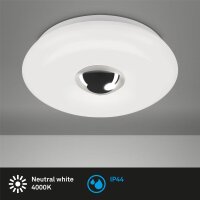 LED Deckenlampe Splash, Weiß / Chrom, 12 Watt,...