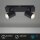 LED Badleuchte Banyo, Schwarz, 2x5W (exkl.), schwenkbar, IP44, 29 x 11,2 cm – Briloner
