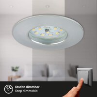 Einbauleuchten Briloner 3 x 6,3 Watt LED Aluminium...