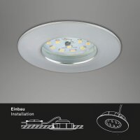 Einbauleuchten Briloner 3 x 6,3 Watt LED Aluminium dimmbar über Schalter Einbauspots 570 Lumen