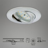 Einbauleuchte Briloner Attach LED Aluminium Spot Einbaulampe dimmbar