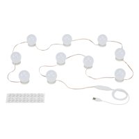 Briloner LED Spiegelleuchte 6W 4M Lichterkette...