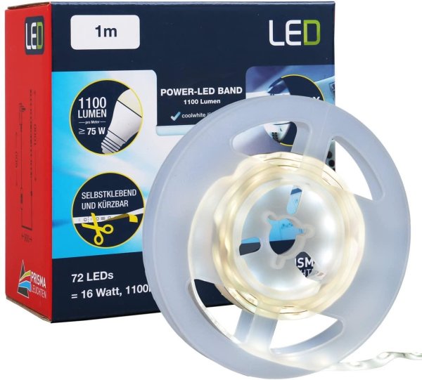 LED Lichtband Briloner Max Power 1 Meter Silber