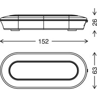Akku-Dekoleuchte Row, Silber, 3x0,4W, 6500K, 15,2 x 6,3 x 2,6 cm – Briloner