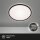 LED Deckenleuchte mit Backlight-Effekt, Schwarz, 15 Watt, 1500lm, 4000K – Briloner