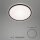 LED Deckenleuchte mit Backlight-Effekt, Schwarz, 15 Watt, 1500lm, 4000K – Briloner