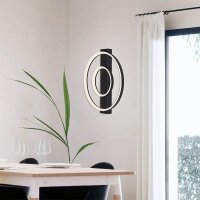 Deckenleuchte Frame LED Schwarz mit Lichteffekt Deckenlampe