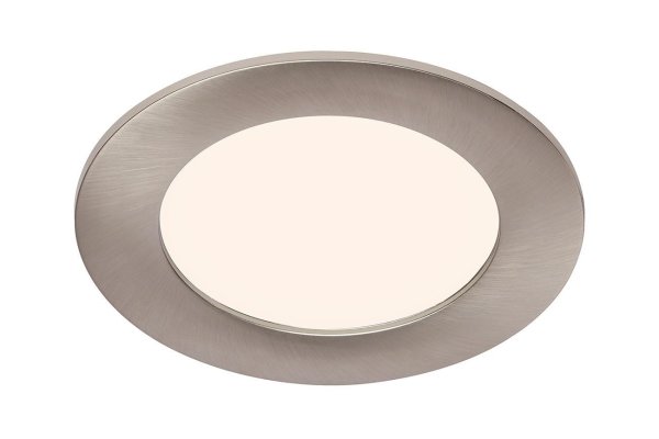 Einbauleuchte Briloner Flat In LED Spot Einbaulampe dimmbar über Schalter Nickel