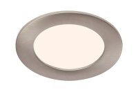 LED Einbauleuchte Flat In, Nickelmatt, Bohrloch 10,8 cm,...