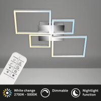 Deckenleuchte Briloner Frame LED 38W dimmbar Deckenlampe...