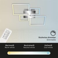 Deckenleuchte Briloner Frame LED 38W dimmbar Deckenlampe...