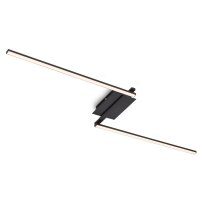 LED Deckenleuchte Deckenlampe, Schwarz, 12 Watt, 143,6 x 12 x 6,6 cm – Briloner