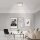 LED Deckenleuchte Backlight-Effekt, Nickelmatt, 12 Watt, Backlight-Effekt – Briloner