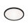 Briloner Slim LED Panel Ø29,3cm Schwarz mit Backlight Effekt, 18W 4000K