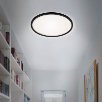 Deckenleuchte Briloner LED Slim Deckenlampe Schwarz