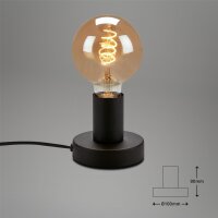 Tischleuchte Briloner Schwarz Tischlampe