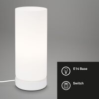 Tischleuchte Briloner Weiß Glas Tischlampe