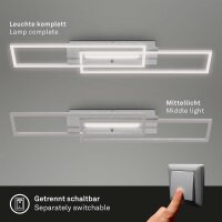 Deckenleuchte Briloner Frame LED 40W schwenkbar...