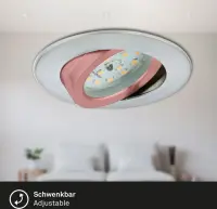 Einbauleuchten Briloner LED 3er Set 6,5 Watt Chrom...