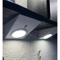 2er-Set Unterbauleuchten, Weiß, 2x2,5W, Warmweiß, 8 x 12 x 5 cm