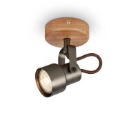 Deckenstrahler, Antik-Grau, 5 Watt, 10 x 9 x 12,7 cm – Briloner