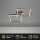 Deckenleuchte Briloner Frame LED 24W 62CM Deckenlampe Schwenkbar Dimmbar 3000K Holz Schwarz