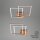 Deckenleuchte Briloner Frame LED 24W 62CM Deckenlampe Schwenkbar Dimmbar 3000K Holz Schwarz