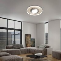 LED Deckenleuchte Deckenlampe, Nickelmatt, 25 Watt, dimmbar, CCT einstellbar – Briloner