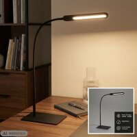 Tischleuchte, Schwarz, 8 Watt, 23 x 16,5 x max. 95 cm...