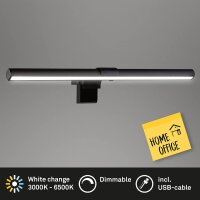 Tischleuchte Home Office, Schwarz, 3,5 Watt, 40,5 x 11 x...