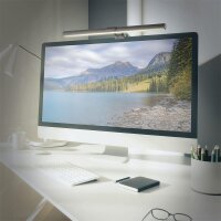 Tischleuchte Home Office, Schwarz, 3,5 Watt, dimmbar, CCT einstellbar – Briloner
