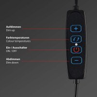 Tischleuchte Home Office, Schwarz, 3,5 Watt, dimmbar, CCT einstellbar – Briloner