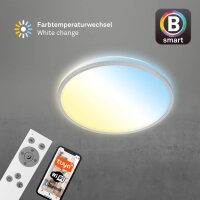 LED Deckenleuchte Panel Ivy Sky, Chrom, 24 Watt, 3000 – 6500K, dimmbar – Briloner