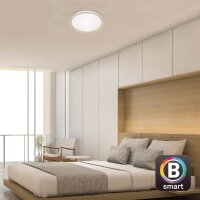 LED Deckenleuchte Panel Ivy Sky, Chrom, 24 Watt, 3000 – 6500K, dimmbar – Briloner