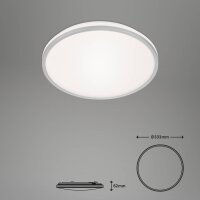 LED Deckenleuchte Panel Ivy Sky, Chrom, 24 Watt, 3000 – 6500K, dimmbar – Briloner