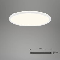Deckenleuchte Briloner SmartHome Tuya LED 22W Panel CCT weiß Ø42cm